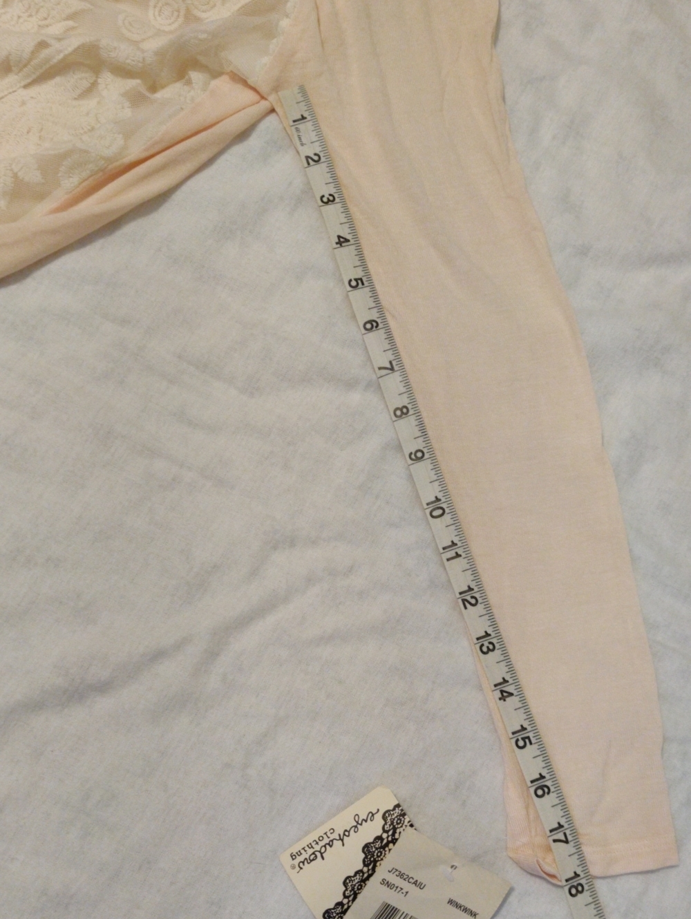 Light fabric long sleeve lace blouse - Picture 10 of 14